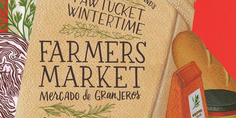Poster advertising Pawtucket Wintertime Farms Market